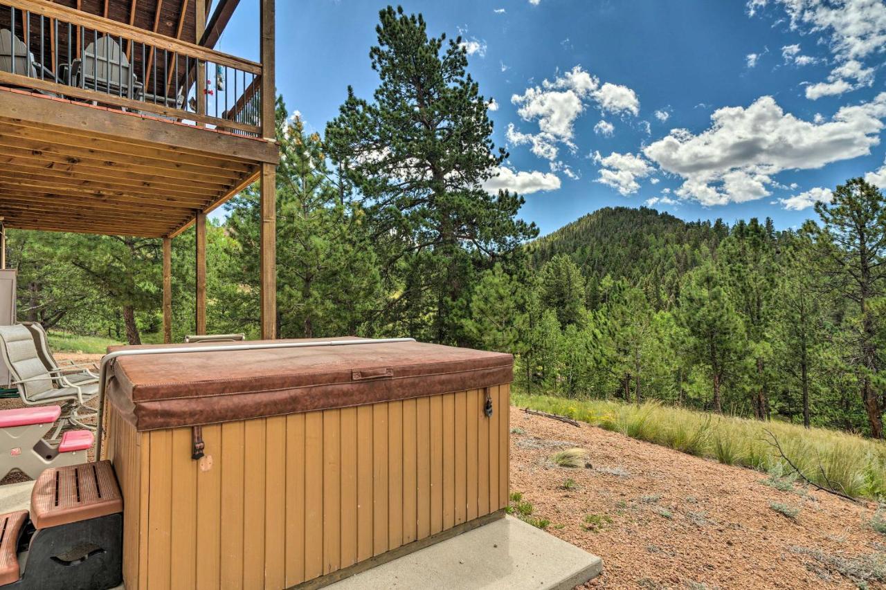 Cripple Creek Mountain Getaway With Hot Tub And Views! Villa Luaran gambar